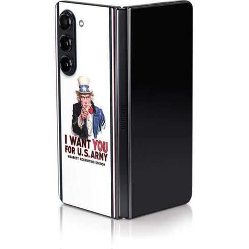 Uncle Sam Vintage War Poster Galaxy Z Fold5 5G Skin